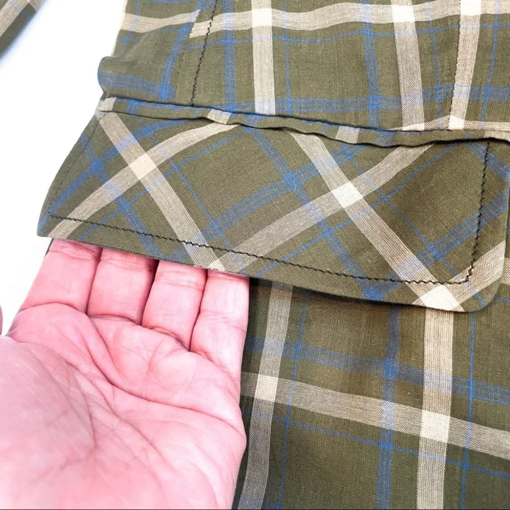 Rag and Bone Sybil Blazer Plaid Green (Size 0) - Picture 11 of 13